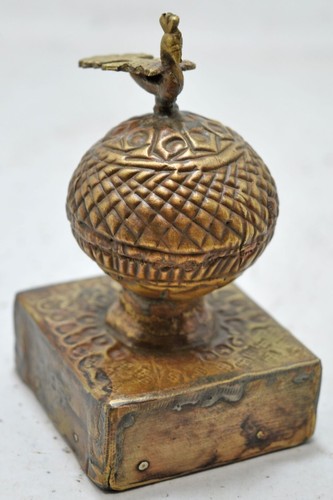 Antike messing runde - messing,