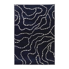IKEA FERLE Teppich 133 x 195 cm, dunkelblau, blau