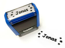 Namensstempel Stempel mit Name blau Kinder Schulanfang Schule Kita Kindergarten