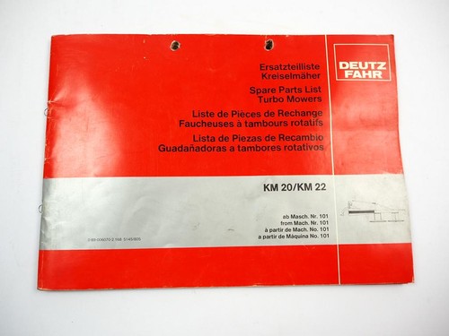 Deutz fahr km20 km22 - deutz,