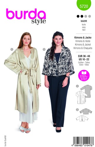 Burda style 5720 kimono - style,
