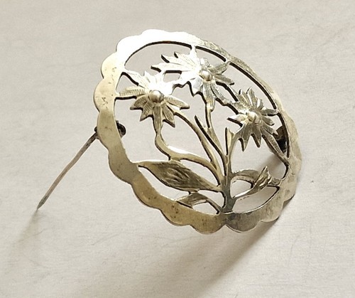 Vintage brosche blumen - brosche,, hans