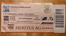 Sammlerticket 1.FC Lokomotive