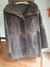 Echtpelzmantel Bisam