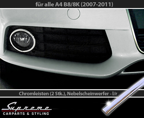 Chrom zierleisten 2x - chrom,