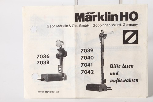Märklin primex anleitung - märklin, h0