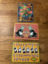 3 X Oilily Blech Schild in Form einer Postkarte Design Mode