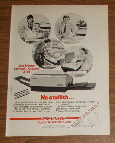 Seltene werbung sharp 60 - seltene,