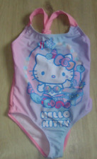 Mädchen Badeanzug Hello Kitty -  Gr. 110 / 116 rosa blau NEU!