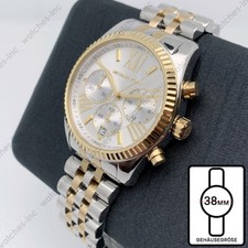 Michael Kors MK5955 Lexington Silver Chronograph Analogue Two Tone Damenuhr