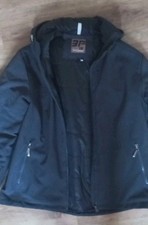 ICEPEAK Jacke Herren Damen Kurzmantel Gr. XL 54 grau Kapuze Reißverschluss neuw.