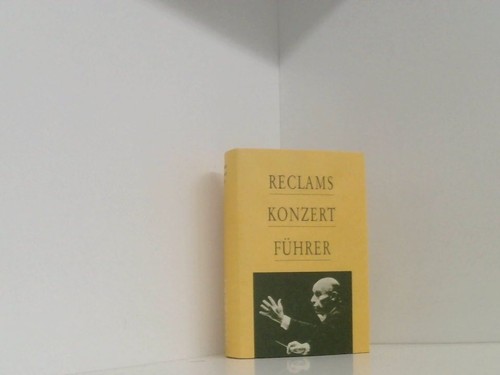 Reclams konzertführer - reclams,
