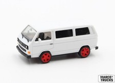 Herpa VW T3 Kleinbus weiß mit roten Felgen Umbau 1:87 /H23917