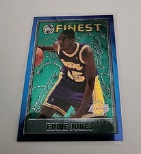 EDDIE JONES NBA CARD TOPPS FINEST 1995-96 HOLO # 95 LOS ANGELES LAKERS 