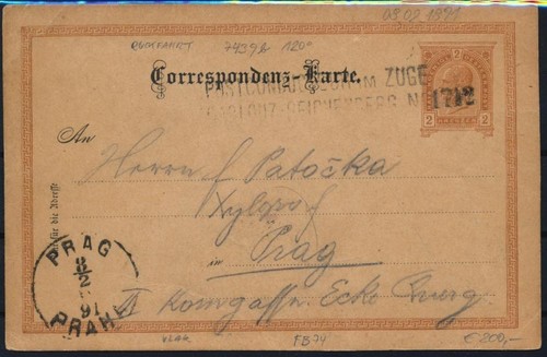 österreich 1890 2kr karte - Österreich, 2kr,