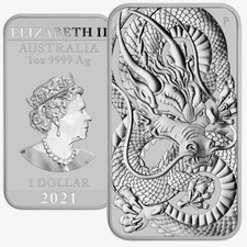 1 oz. Silberbarren, Dragon
