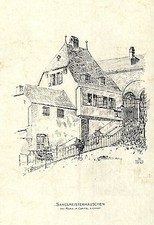 Sangsmeisterhäuschen bei Maria im Capitol. Lichthof Alt-Köln Kunstdruck