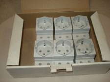 6x Lütze Steckdose Schuckosteckdose 250V 16A Hutschiene Schaltschrank