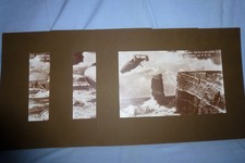 3 Bilder - Zerstörung des Marine-Luftschiffes L. I vor Helgoland am 9.9.1913