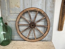 C0355 Massives, altes Wagenrad aus Hartholz | Durchmesser ca. 55 cm