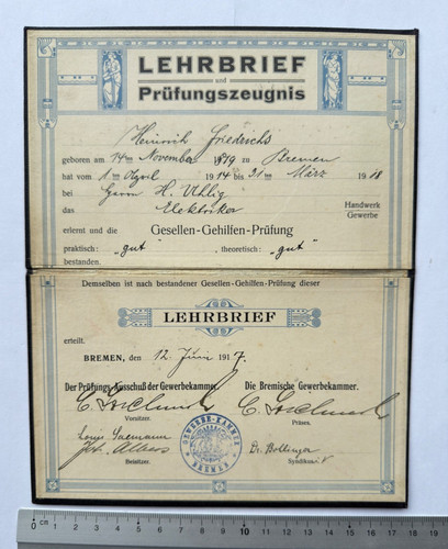 Lehrbrief prüfungszeugnis - lehrbrief,