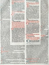 Großes Original Inkunabel