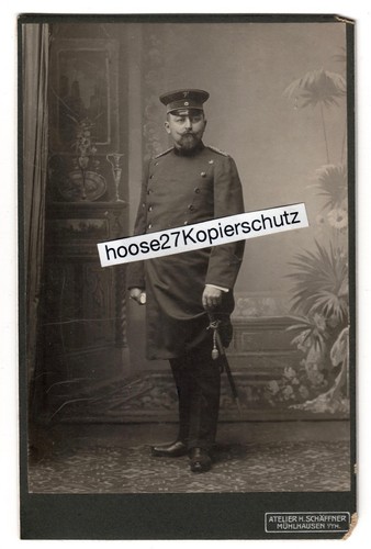 Portrait cdv offizier - cdv,