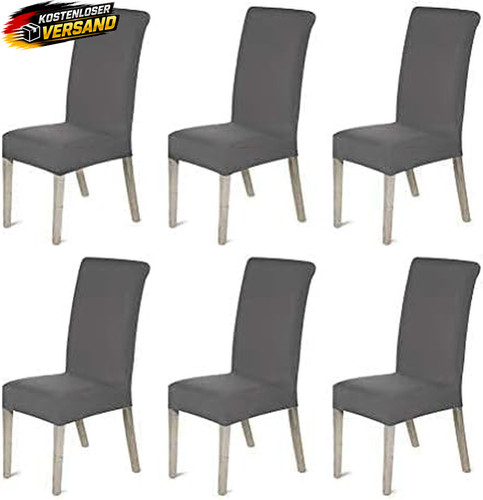 Stretch stuhlhussen 6er set - 6er,
