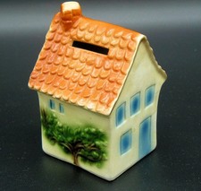 Alte Spardose Goebel Häuschen Keramik mit Schlüssel