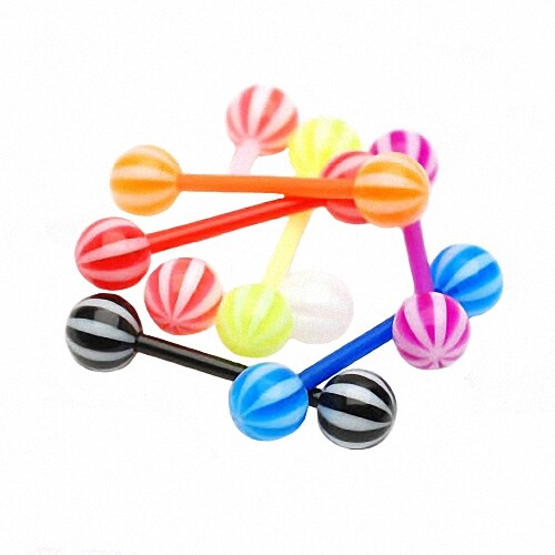 8er set zungenpiercing - set,