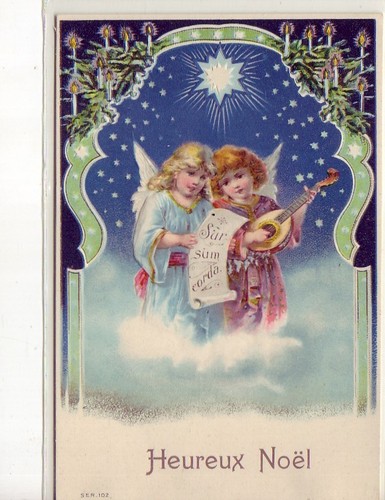 Fantasie relief frohe - ak,