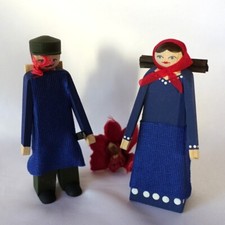 2 alte Erzgebirge Figuren