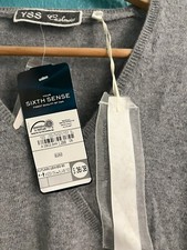 Pullover grau aus 100 % Kashmir  in Gr. S 36/38 - Neu mit Etikett