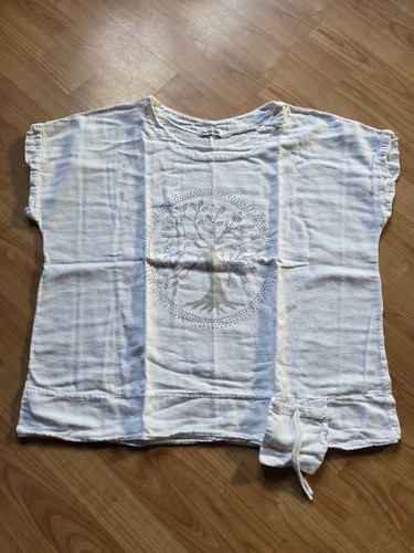 Weites leinen shirt - weites,