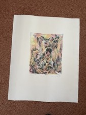 Bernard Schultze „mit dem Arm“ litho. 56 x 45, 27 x 22 Nummeriert Signiert