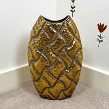 Große Vase bodenstehend hoch für Kunstblumen Pampasgras Haus Vintage