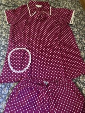 DDR Damen Schlafanzug Anzug Retro neu Obercrinitz Nacht Kittel Größe m94 Kleid