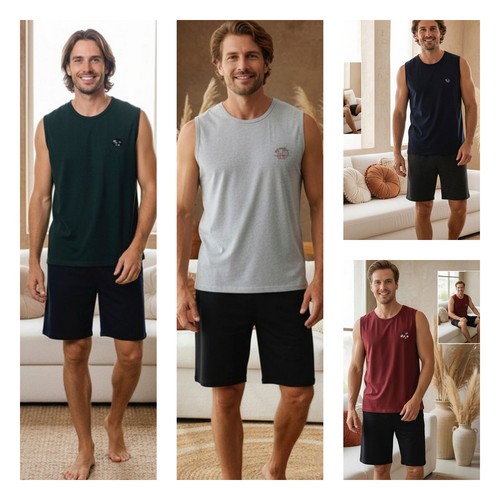 Herren pyjama bermuda shorty - herren,