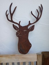 Edelrost Hirsch Mit Geweih 44cm Zum Hängen