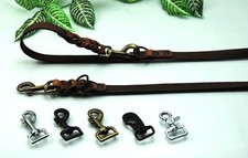 Breite Lederleine geflochten