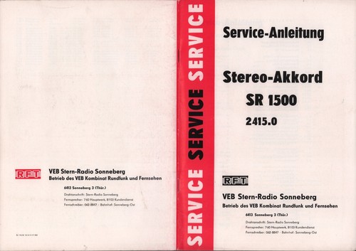 Sonneberg prospekt 1981 - prospekt, 1981,
