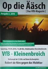 Programm 2009/10 VfB Korschenbroich - SC Teutonia Kleinenbroich