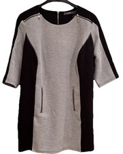 Kleid, Grau/schwarz, 46, Neu, Estelle Jolie, Mode Nr.1
