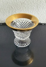 Fußbecher*Schale*Bleikristallglas*Goldrand*Becher*Glas*Bohemia*schwer