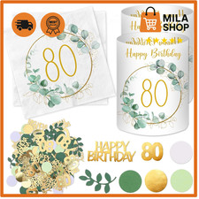 80 Geburtstag Tischdeko Set 20