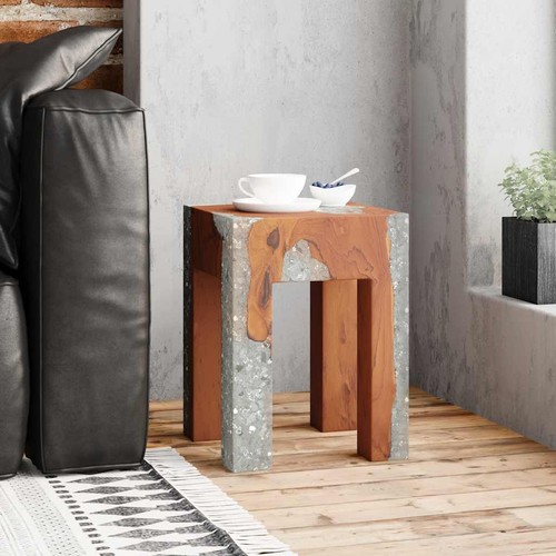 Teak massivholz sitzhocker - teak,