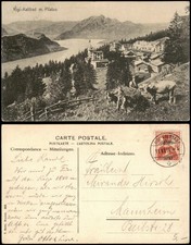 Ansichtskarte Rigi Kaltbad-Weggis Rigi Kaltbad Panorama mit Pilatus 1909