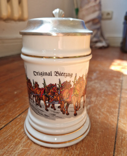 Porzellan bierkrug motiv - bierkrug,,