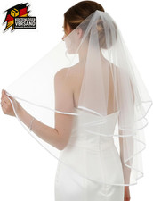 Kurz Brautschleier mit Kamm