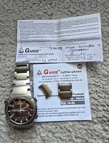 Herrenuhr funkuhr ruhla - funkuhr, garde